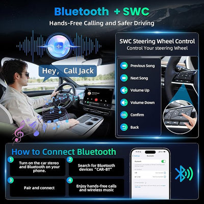 10 Inch Car Radio Stereo for Jeep Compass 2017-2020: 1280*800HD Touchscreen Replacement with Wireless CarPlay Android Auto,[4GB+64GB] Android 13 Player Radio with Bluetooth,5GWiFi,SWC,Mirror Link, GPS