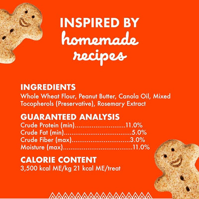 Buddy Biscuits Crunchy Medium Dog Treats, Peanut Butter, 20 oz. Jar