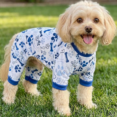 Vet-Approved Dog Onesie Pajamas for Small Medium Dog Pjs, Ultra-Premium Hypoallergenic Polyester, Lightweight, Breathable & Won't Overheat, Gentler on Skin, Size S (Pet: 4-6lbs)