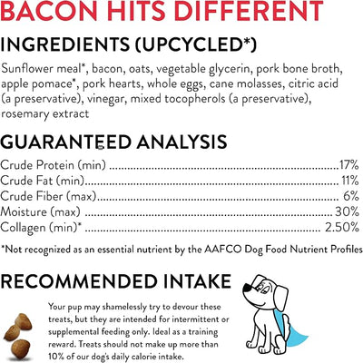 Shameless Pets Dog Training Treats Bacon/Apple and Chicken/Peanut Butter - Natural and Soft Puppy Treats with Collagen - Medium Dog Treats Pack of 2 (8oz Each)
