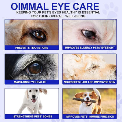 Dog Eye Health Care Supplements, 180 Count, Vision Support with Omega 3 and DHA