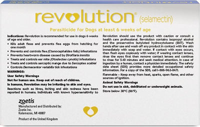 Revolution (selamectin) Topical Solution for Dogs, 5.1-10 lbs (Purple), 6 Tubes