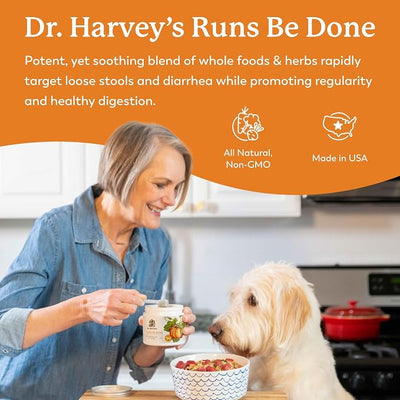 Dr. Harvey's Runs Be Done Anti-Diarrheal Digestive Tract Supplement for Dogs (7 Ounces)