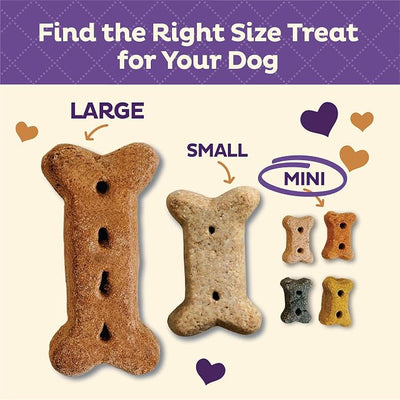 Old Mother Hubbard Wellness P-Nuttier Dog Biscuits, Natural, Training Treats, Peanut Butter Flavor, Mini Size, (5 Ounce Bag) (Pack of 2)