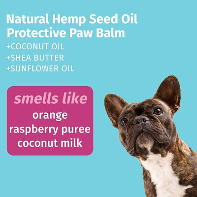 Hempz Petz, Pet & Dog Paw Balm, Sweet Pineapple & Honey Melon Herbal Protective Paw Balm 2 oz.