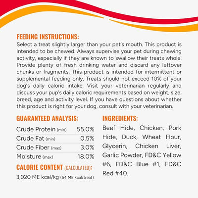 Good 'n' Fun Kabobs Long-Lasting Dog Treat, With Real Proteins, Beef Hide and Premium Chicken, Supports Dental Health, Mental Stimulation, 18 count