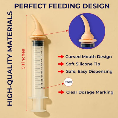 Pet Pill Shooter & Liquid Medicine Syringe for Dogs and Cats, Safe & Easy Pill Popper with Soft Silicone Tips, Pet Piller, Medication Feeder, Pill Pusher Dispenser for Pets Puppy Bird Feeding