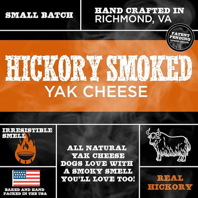 Best Bully Sticks Smoked Yak Cheese Himalayan Dog Chews - Large Chews 4 Count (Pack of 1) - Natural, Lactose Free Cheese, Odor-Free, Long-Lasting Snack