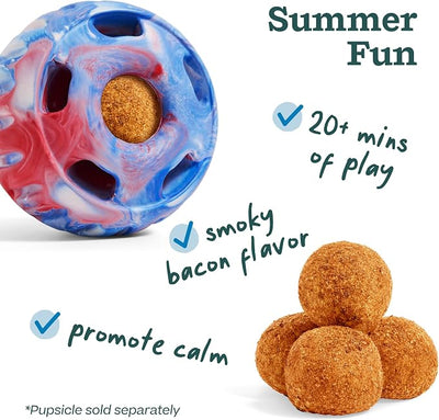 WOOF Refill BBQ Pops & Summer Pupsicle Favorite Distraction Grain-Free Smokey Beef Flavor Lickable Dog Treats - XL Pops for Dogs Over 75 lbs - 5 Count