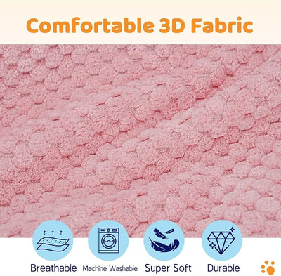 Supet Inflatable Dog Cone Collar for Dogs to Stop Licking, Dog Donut Collar After Surgery, Soft Pet Cone for Small Medium Large Dogs Pink 02 L