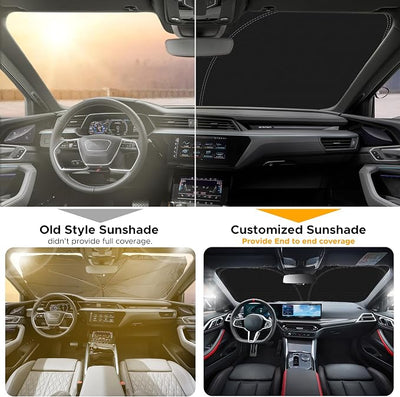 Econour Windshield Sunshade for Aston Martin Rapide, Rapide AMR 2010-2017, 2018, 2019 Sun Visor for Front Window Sun Shade Cover, UV Blocker & Protector, Car Accessories