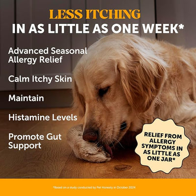 Max Strength Dog Allergy Relief Immunity Chews - Extra Strength Itch Relief - Paw Chewing, Licking & Scratching - Severe Seasonal Allergies Support with Colostrum, Zinc & Mushrooms (Chicken, 90 Ct)