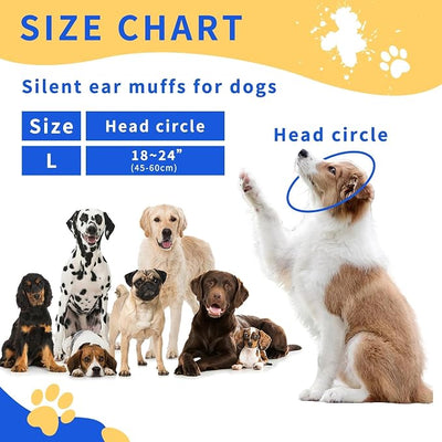 2 Pack Dog Ear Covers for Bathing, Grooming & Swimming, XL Size Waterproof No Shake Ear Wraps for Dogs, Calming Hoodie Ear Muffs for Noise & Anxiety Relief, Blow Drying & Hematoma Protection