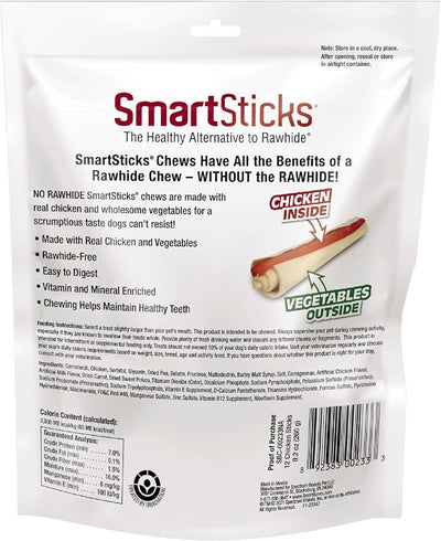 SmartBones SmartSticks, Treat Your Dog to a Rawhide-Free Chew Made With Real Meat and Vegetables