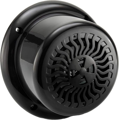 RecPro RV Flush Mount Speaker | Exterior 5.25" Black Wavy Blue LED | Waterproof (2 Pack)