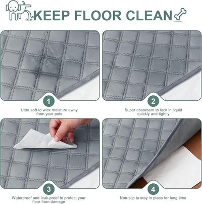 Eterish Reusable Washable Pee Pads for Dogs Extra Large 36'' x 72'' 2 Pack, Absorbent Pet Puppy Dog Training Pads Non-Slip, Waterproof Whelping Potty Pads for Dogs Leak-Proof