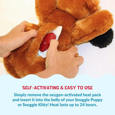 Snuggle Puppy Replacement Heat Packs for Dogs (24 Count) - Disposable Pet Comfort Warmers for Puppy Anxiety Relief - Odorless, Non-Toxic, All Natural - Fits All Snuggle Puppy Styles