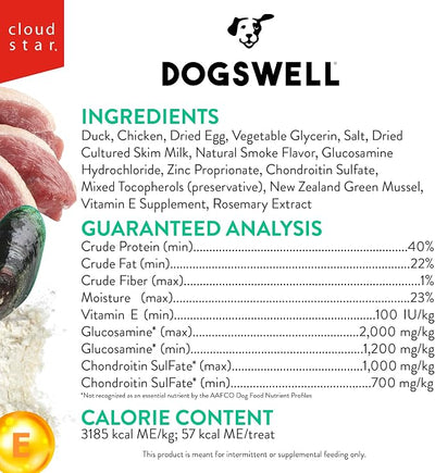 Dogswell Hip & Joint Grillers Dog Treats, Duck, 20 oz. Pouch