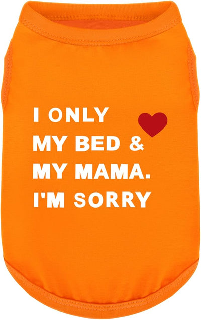 Stylish Cotton Dog Shirt with Print, Soft & Breathable, All-Season Comfort, Fits Most Breeds - Perfect Pet Apparel for Small, Medium, Large Dogs.Orange XS