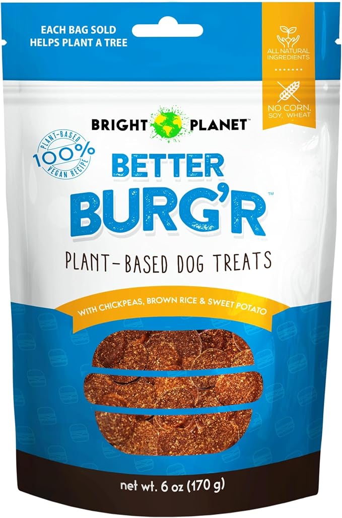 Plant-Based Dog Training Treats (6oz) - Low-Calorie, Soft Chew, Healthy Dog Treats - Clean-Label, Sustainable Ingredients - Adult Pet & Puppy Essentials - USA Made (Better Burg’r)