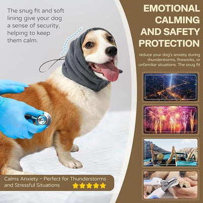 Dog Head Ear Warp Relief Ear Muffs Noise Protection