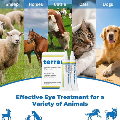 Pet Eye Care Cream for Cats, Dogs, Horses & Birds | Helps Clean Around Eyes, Supports Comfort & Moisture | Double Pack (2 x 3.5 g)