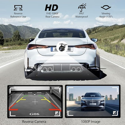 9" Carplay Screen for Car, Wireless Portable Carplay Screen for Apple Car Play & Android Auto, OTA Updates, Backup Camera, Bluetooth 5.0, Mirror Link, Voice Control, GPS Navigation, FM