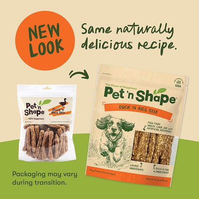 Pet 'n Shape Duck 'n Rice Stix Dog Treats - 1 Pound