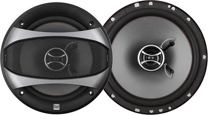 Dual Electronics D65SP 2-Way 6.5 inch Car Audio Speakers Pair with 200 Watt Peak Power | 100 Watts per Speaker | 1 inch Mylar Balanced Dome Tweeter
