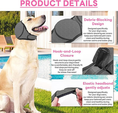 Dog Ear Muffs Noise Protection, Stress-Reducing, Comfortable, Perfect for Thunderstorms, Noise,Vet Visits & Preventing Water