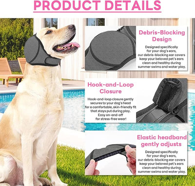 Dog Ear Muffs Noise Protection, Stress-Reducing, Comfortable, Perfect for Thunderstorms, Noise,Vet Visits & Preventing Water