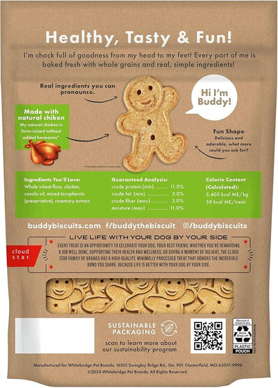 Buddy Biscuits Crunchy Dog Treats, Roasted Chicken, 3.5 lbs. Bag (Pack of 2)