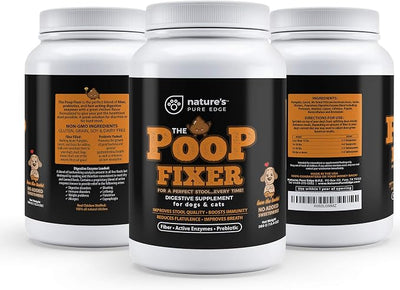 Poop Fixer Carrot & Pumpkin Powder for Dogs & Cats – Digestive Support & Fiber Supplement – Firm Stool, Healthy Poop, Anal Gland Support, Dog Diarrhea & Cat Constipation Relief – 13.4 oz
