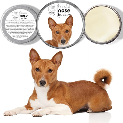 The Blissful Dog Basenji Unscented Nose Butter - Dog Nose Butter, 4 Ounce