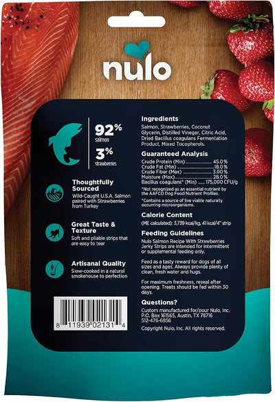 Nulo Premium Jerky Strips Dog Treats, Grain-Free High Protein Jerky Strips made with BC30 Probiotic to Support Digestive & Immune Health