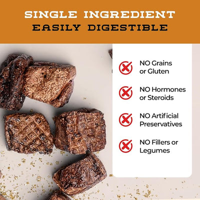 Lamb Cubes Single Ingredient Healthy Dog Treats - All Natural, Vet Approved, Grain Free, Nutritious Made in USA Treats for Dogs (Lamb Lung, 5oz)