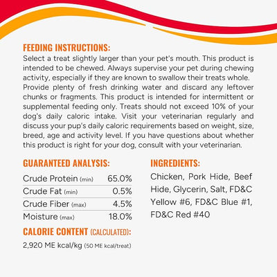 Good 'n' Fun Wings Long-Lasting Dog Treat, With Real Proteins, Premium Chicken and Beef Hide, Supports Dental Health, Mental Stimulation, 4 oz