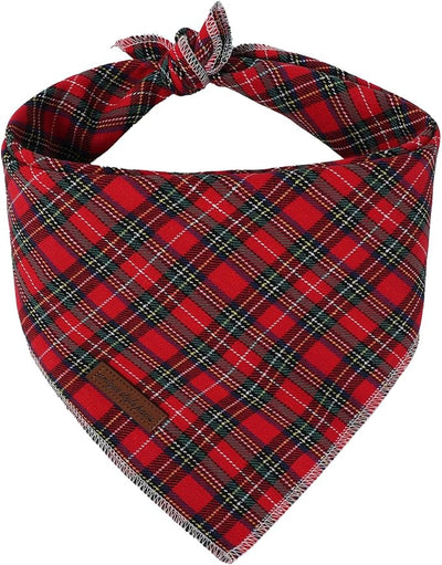 Unique style paws Dog Bandana, 1PC Washable Square Christmas Dog Scarfs for Small Medium Large Dogs Adjustable Dogs Bib Scarfs for Girl or Boy Dogs