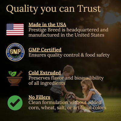 Multivitamins, Balanced Nutrition for Your Shih Tzu, 90 Count, Made in the USA with Real Bacon