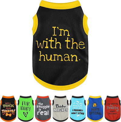Elevate Your Pet's Seasonal Style with Playful Panache: with Adorable Beautifully Printed Dog Shirts Featuring Hilarious Printed Patterns for Airy Comfort in Summer and Fall Classic Series5 X-Large