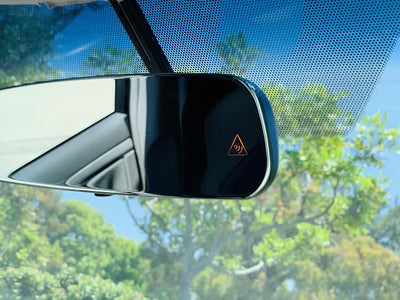 RYDEEN BSS-MI Rearview Frameless Infinity Style Polished Edge 4.3” TFT Mirror Monitor for Backup View, 2 Video-in, Trigger On/Off, Built-in LED Indicators for Blindspot Systems, Cameras Not Included
