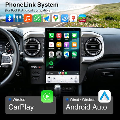 LINKSWELL GEN6 13 Inch Car Radio for Toyota Tacoma 2016-2023, Android Car Stereo Replacement Upgrade with Qualcomm 8-Core, 8+128G Wireless CarPlay Android Auto Bluetooth 4G LTE