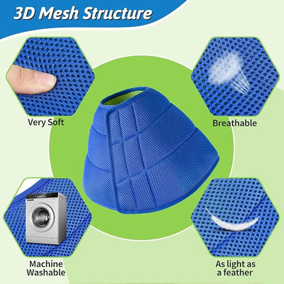 Soft Dog Cone Recovery Collars & Cones After Surgery for Small,Medium Large Dogs,Adjustable Breathable Dog Cone Collar,Protect Pets from Licking Wounds,Soft and Comfortable, Reduce Anxiety (Blue, XL)