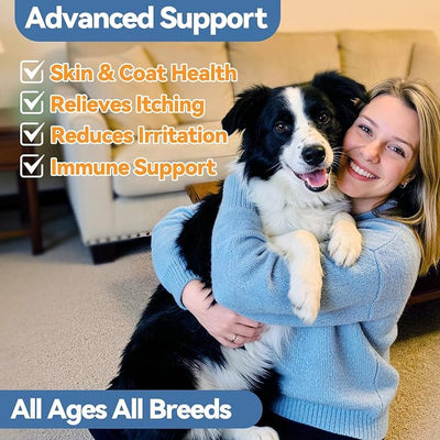 Carmelie 2PCS Yeast Infection Treatment for Dogs, Support Healthy Itch Relief, Ear Paw Discomfort Care, Itch Relief for Dog, Allergy Supports, Inflammation Relief for Dogs, Bacon Flavor 60ml