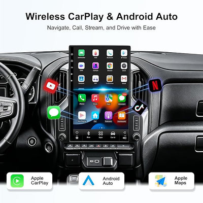 CUSP 17 Inch Android 14 Stereo for Chevy Silverado GMC Sierra 2019+ OEM AUX