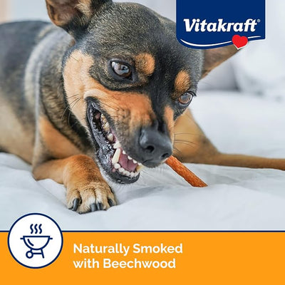 Vitakraft Treaties Dog Treat, Smoked Chicken Recipe with Pumpkin, Value-Pack, 16 Count
