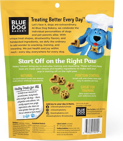 Blue Dog Bakery Natural Dog Treats, Perfect Trainers, Low Calorie Dog Training Treats, Chicken & Cheese Flavor, 6oz, 8 Count