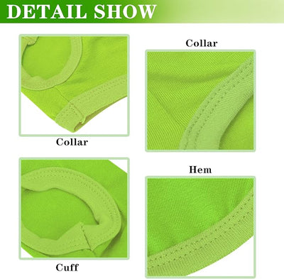 Cotton Dog Shirt with 'Little Miss Adorable' Corgi Head Print, Soft & Breathable Pet Apparel for Small, Medium, and Large Dogs, All-Season Sleeveless Vest, Cute and Comfortable Dog Outfit.Green 3XL