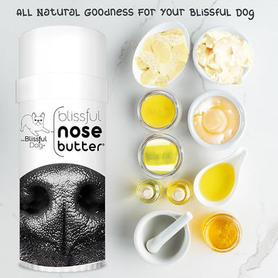 The Blissful Dog Every Dog Nose Butter, Versatile Dog Nose Balm for Dry Nose, Handcrafted Nose Moisturizer, Easy-to-Apply Dog Essentials, Unscented, 2.25 oz.