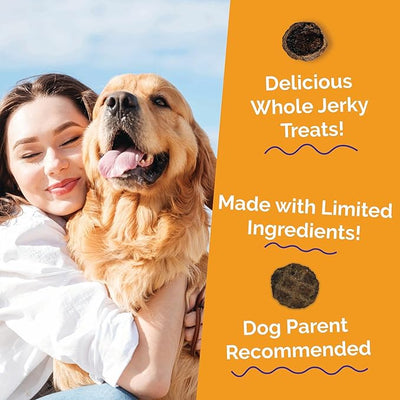 Fruitables Whole Jerky Bites, Healthy Dog Treats, Puppy Essentials, Jerky Dog Treats, Made in the USA, No Artificial Ingredients, Turkey & Sweet Potato Flavor, 5oz